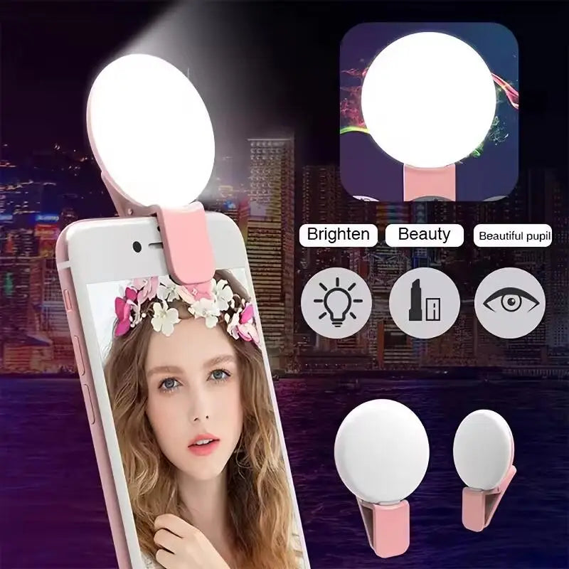 Glow Anywhere Clip-On Ring Light