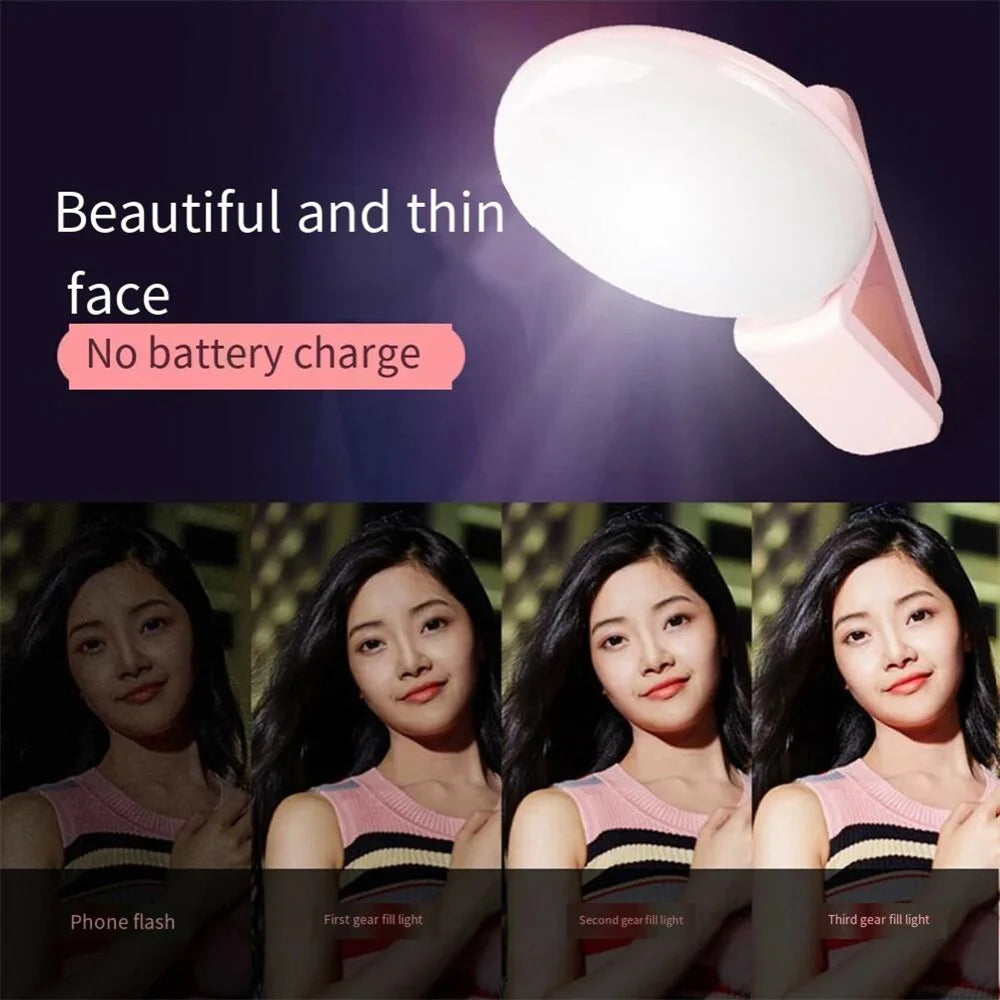 Glow Anywhere Clip-On Ring Light