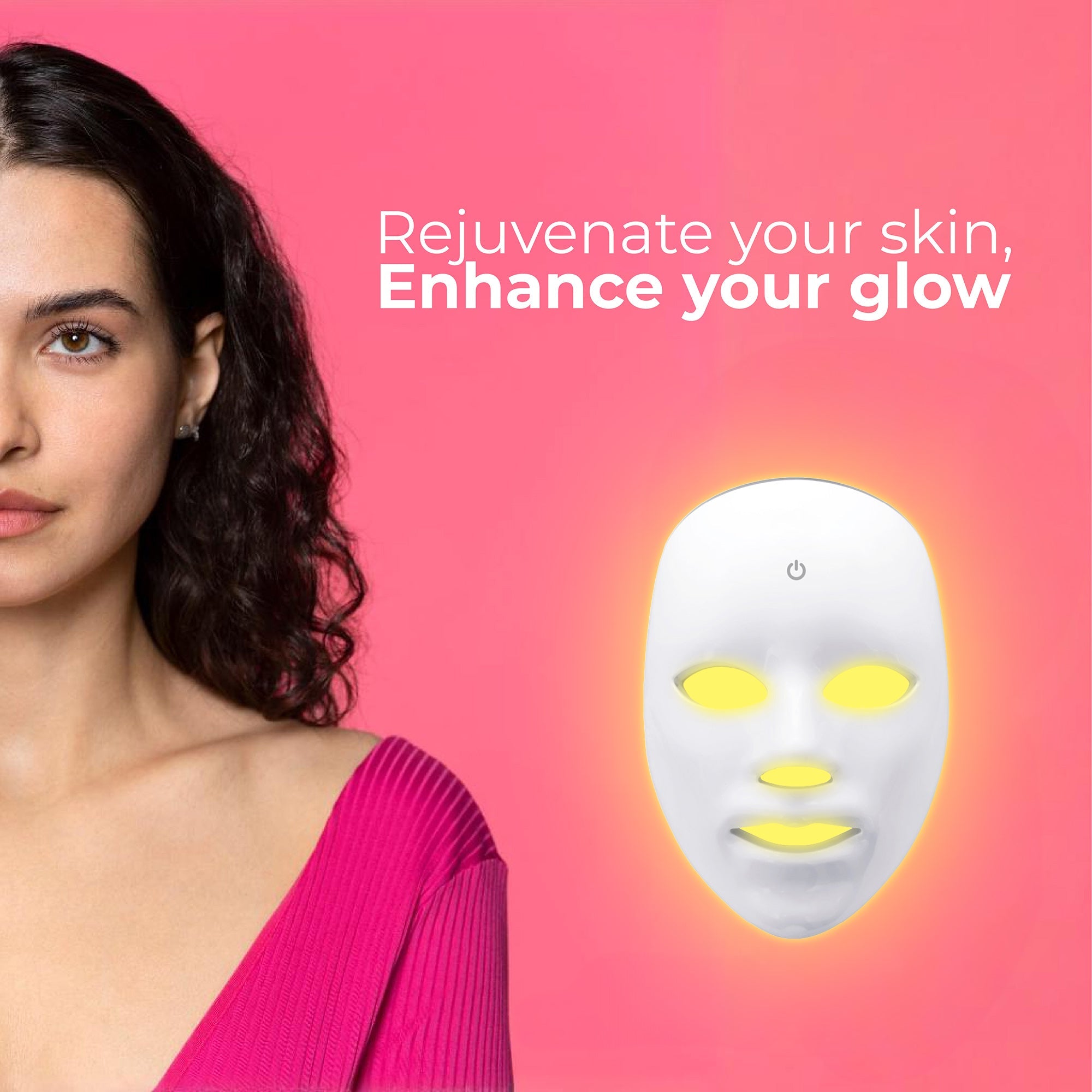 At-Home LED Glow Therapy Mask